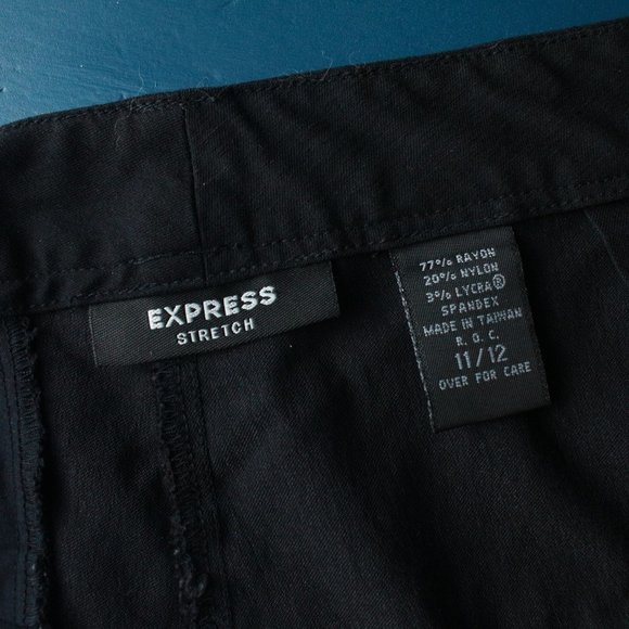 Express Black Stretch Shorts - Picture 3 of 3